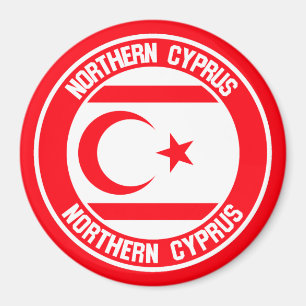 Imán Emblema circular de Chipre septentrional