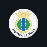 Imán Emblema de Andorra la Vella<br><div class="desc">Emblema de Andorra la Vella,  capital del Principado de Andorra. Escut real d'Andorra la Vella. Atribución de la imagen: Heralder.</div>