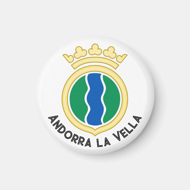 Imán Emblema de Andorra la Vella (Frente)