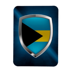 Imán Emblema de Bahamas Mettalic