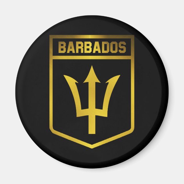 Imán Emblema de Barbados (Frente)