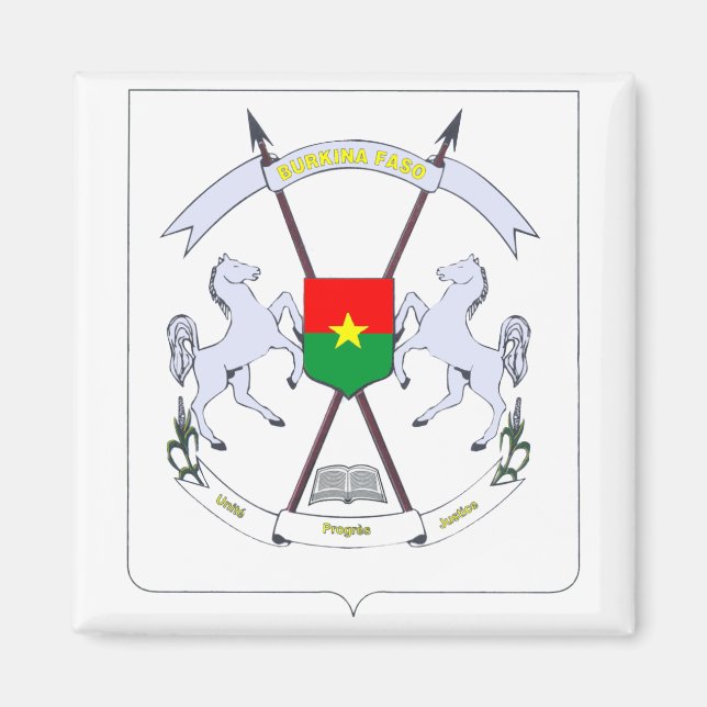 Imán emblema de burkina (Frente)