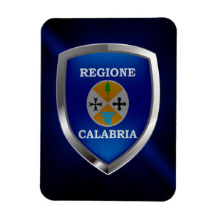Imán Emblema de Calabria Mettalic