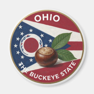 Imán Emblema de Castaño de Ohio 🌰