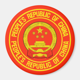 Imán Emblema de China redonda