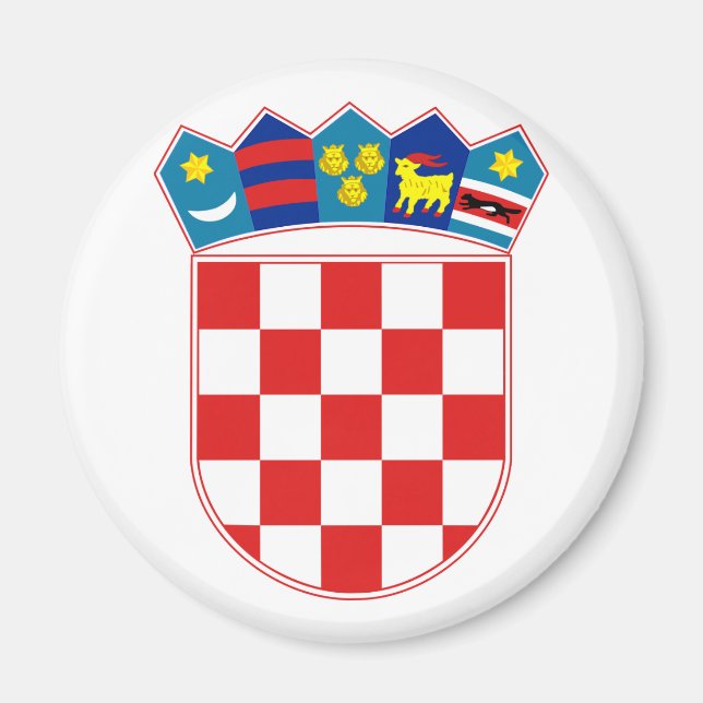 Imán emblema de croacia (Frente)