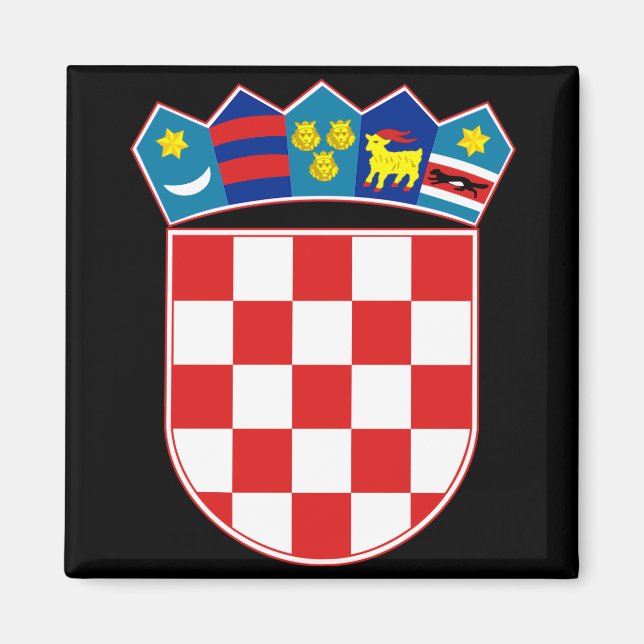 Imán emblema de croacia (Frente)