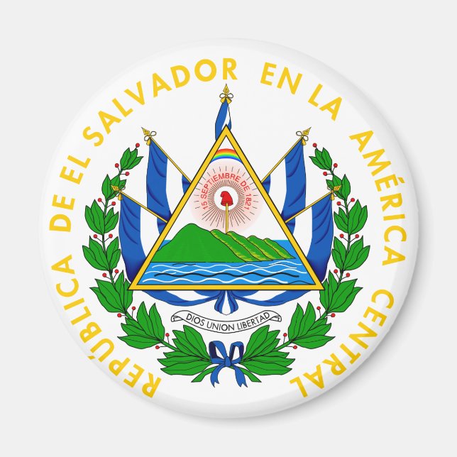 Imán emblema de el salvador (Frente)