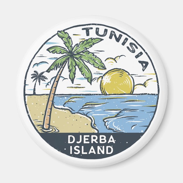 Imán Emblema de época de Túnez de Djerba (Frente)