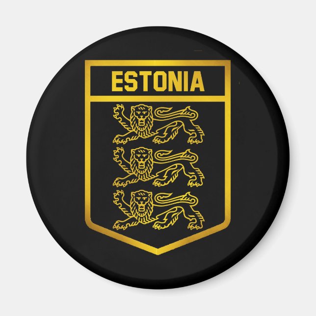 Imán Emblema de Estonia (Frente)