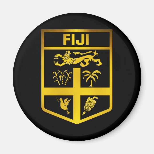 Imán Emblema de Fiyi (Frente)