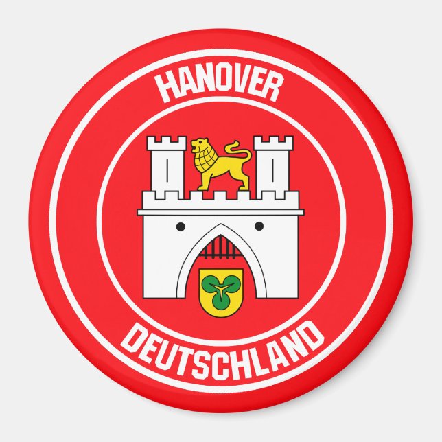 Imán Emblema de Hanover Round (Frente)