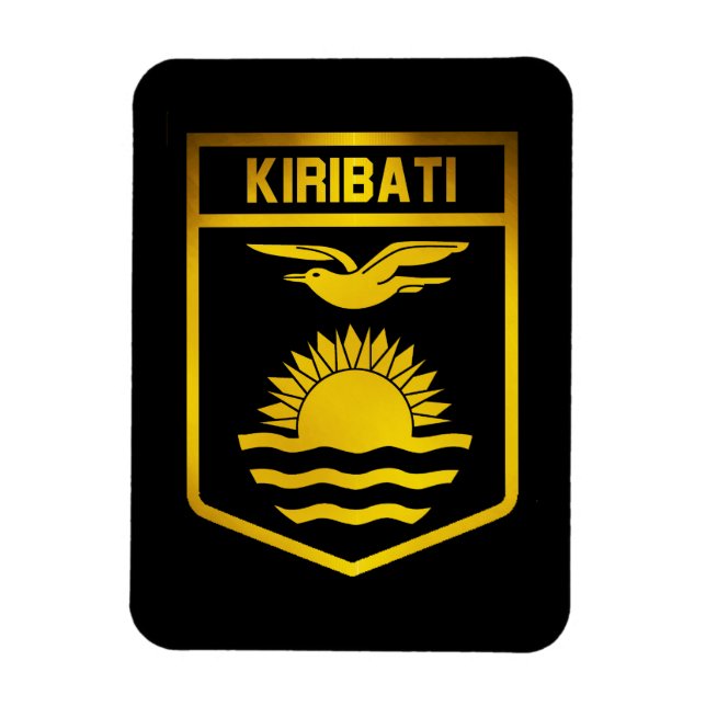 Imán Emblema de Kiribati (Vertical)