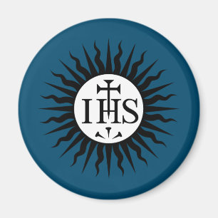 Imán Emblema de la Compañía de Jesús Monograma