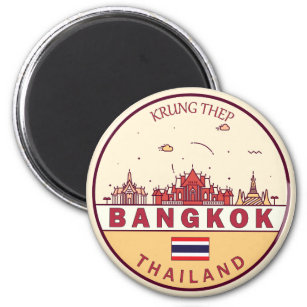 Imán Emblema de la línea aérea de Bangkok en Tailandia