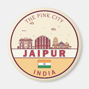Imán Emblema de la línea aérea de la ciudad de Jaipur