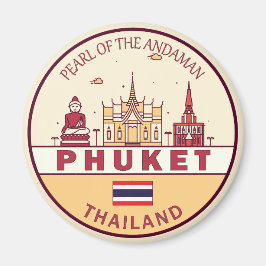 Imán Emblema de la línea aérea de Phuket Thailand City