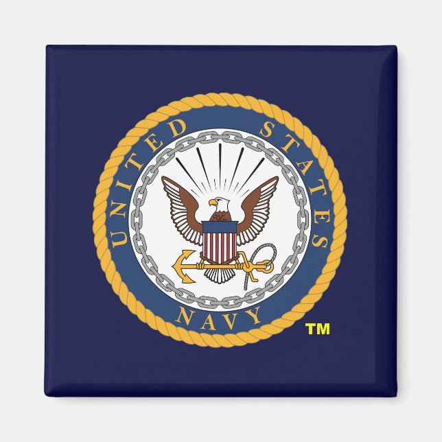 Imán Emblema de la Marina de Estados Unidos (Frente)