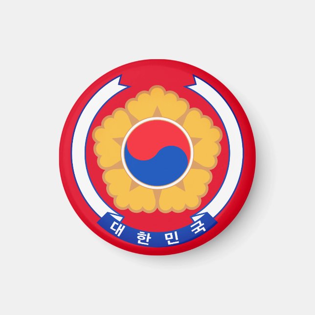 Imán Emblema de la República de Corea (Frente)