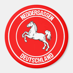 Imán Emblema de la Ronda Baja Sajonia