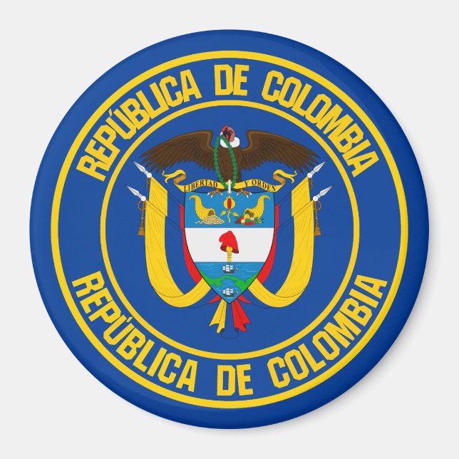 Imán Emblema de la Ronda Colombia (Frente)