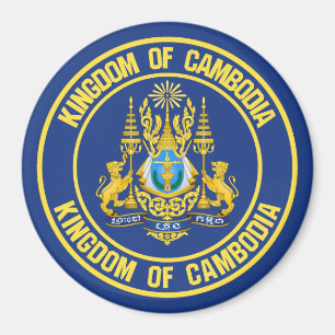 Imán Emblema de la Ronda de Camboya