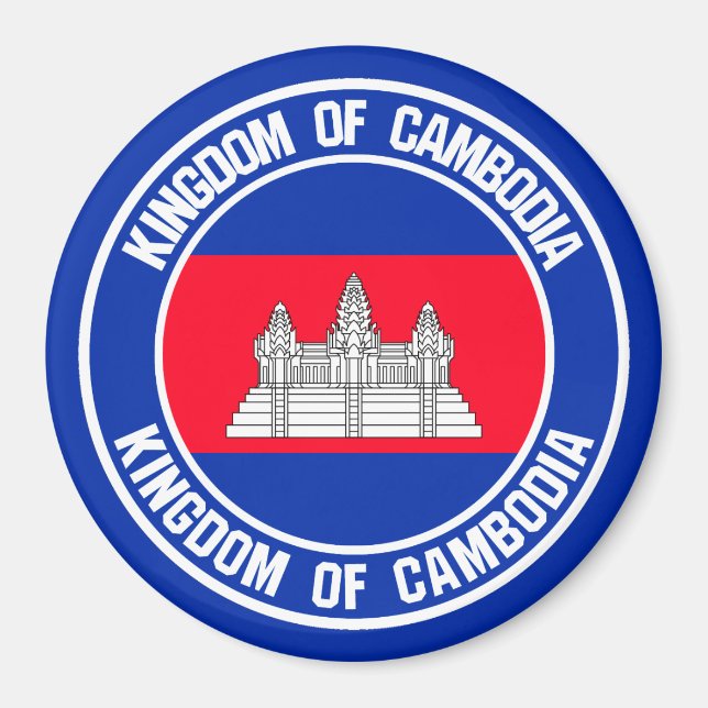 Imán Emblema de la Ronda de Camboya (Frente)