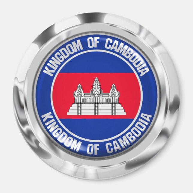 Imán Emblema de la Ronda de Camboya (Frente)