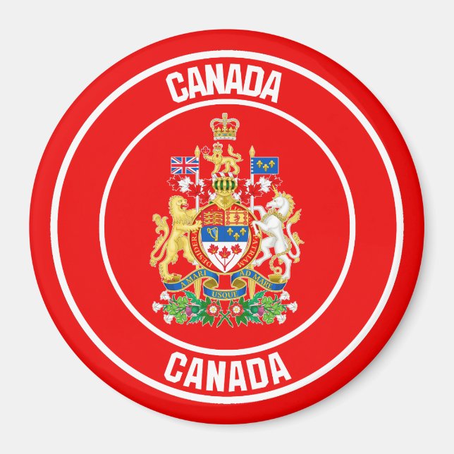 Imán Emblema de la Ronda de Canadá (Frente)