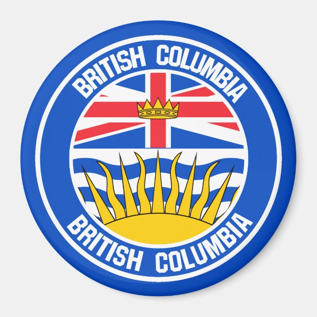 Imán Emblema de la Ronda de Columbia Británica (Frente)