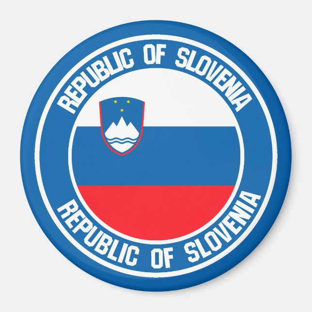 Imán Emblema de la Ronda de Eslovenia (Frente)