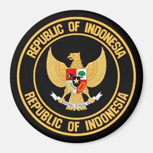 Imán Emblema de la Ronda de Indonesia