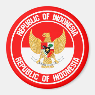 Imán Emblema de la Ronda de Indonesia