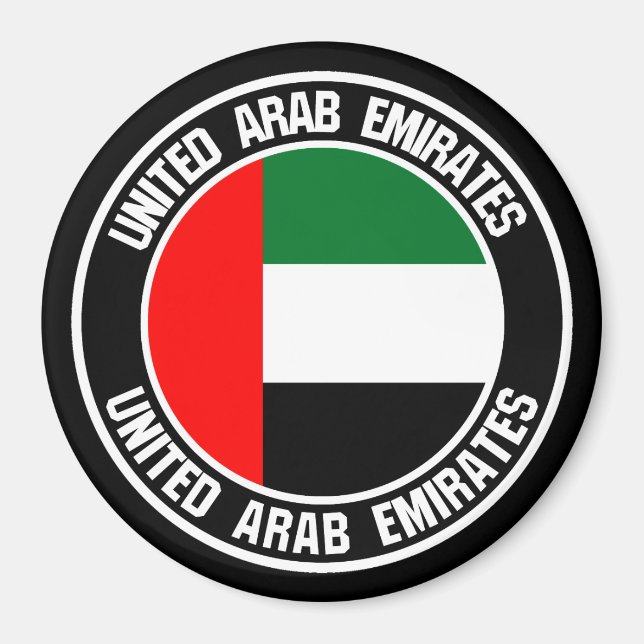 Imán Emblema de la Ronda de los Emiratos Árabes Unidos (Frente)