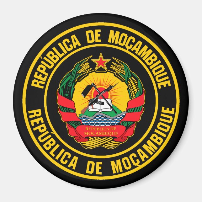 Imán Emblema de la Ronda de Mozambique (Frente)