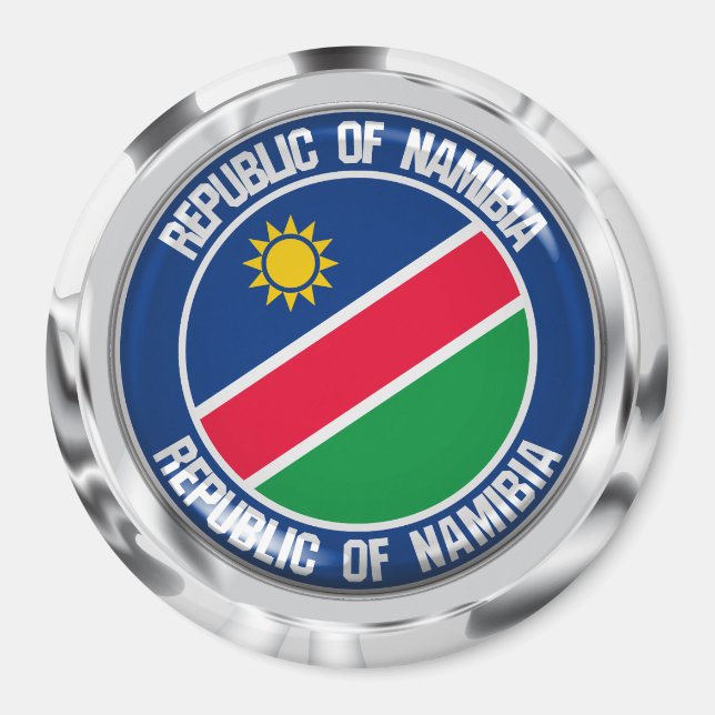 Imán Emblema de la Ronda de Namibia (Frente)
