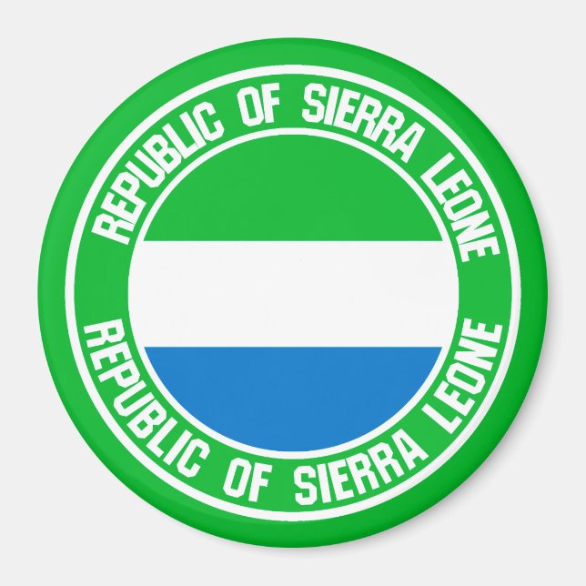 Imán Emblema de la Ronda de Sierra Leona (Frente)