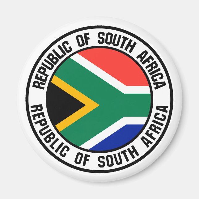 Imán Emblema de la Ronda de Sudáfrica (Frente)