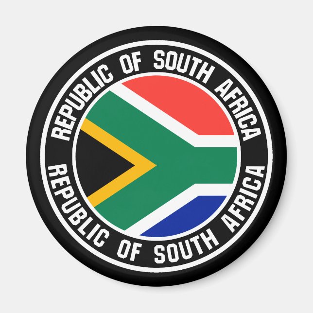 Imán Emblema de la Ronda de Sudáfrica (Frente)