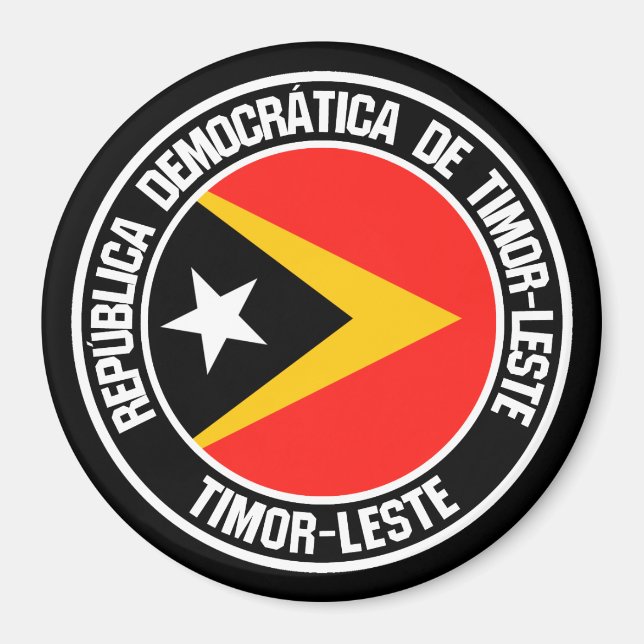 Imán Emblema de la Ronda de Timor Oriental (Frente)