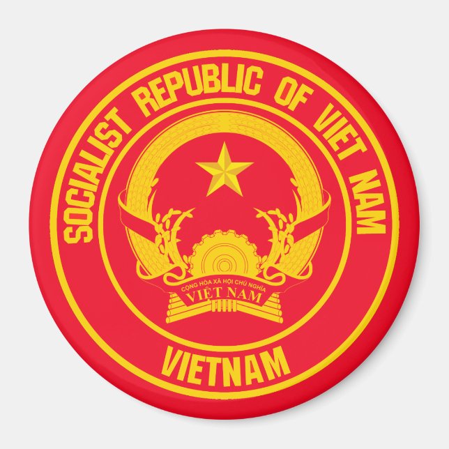 Imán Emblema de la Ronda de Vietnam (Frente)