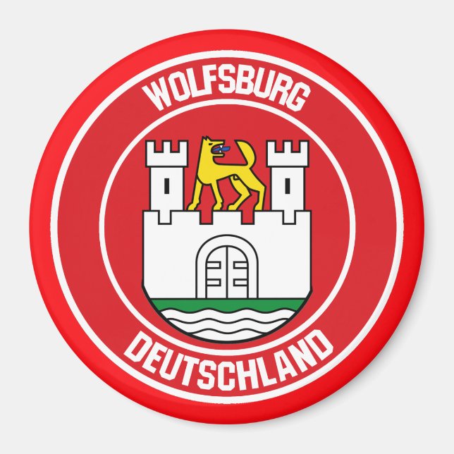 Imán Emblema de la ronda de Wolfsburg (Frente)