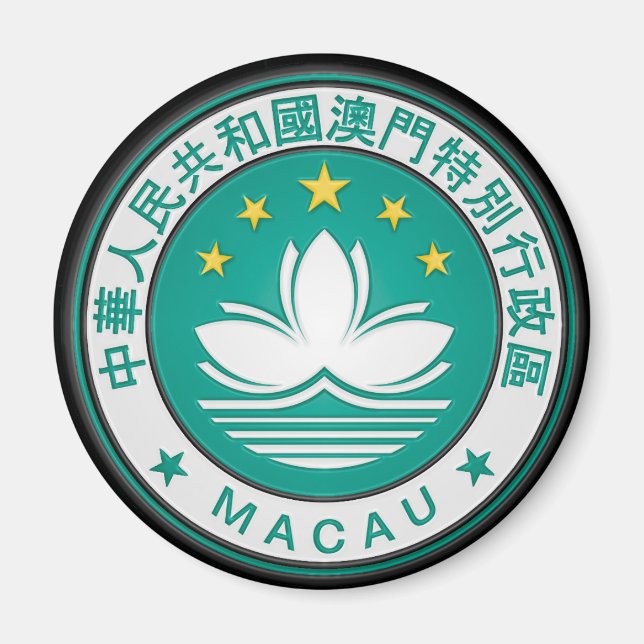 Imán Emblema de la Ronda Macao (Frente)