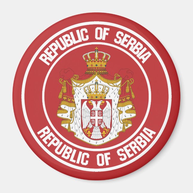 Imán Emblema de la Ronda Serbia (Frente)