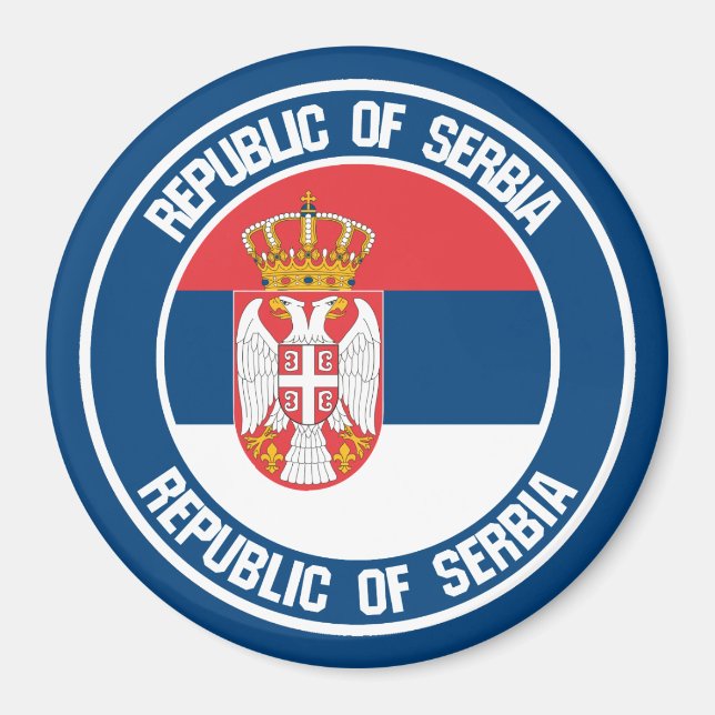 Imán Emblema de la Ronda Serbia (Frente)