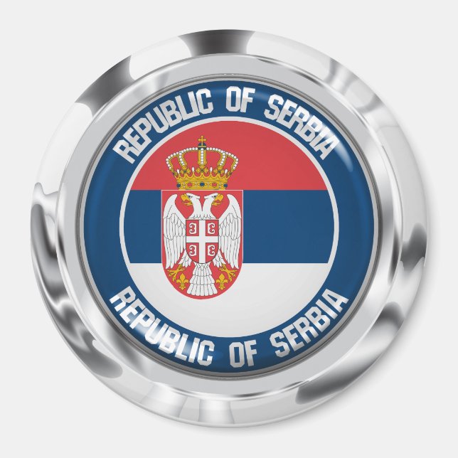 Imán Emblema de la Ronda Serbia (Frente)