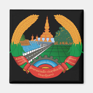 Imán emblema de laos