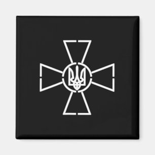 Imán Emblema de las Fuerzas Armadas de Ucrania Bandera