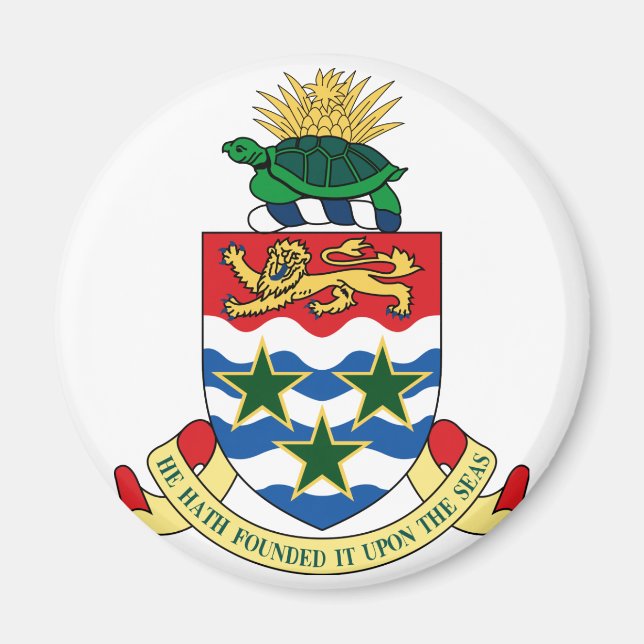 Imán emblema de las islas cayman (Frente)
