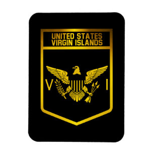 Imán Emblema de las Islas Vírgenes de Estados Unidos